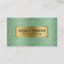 Search for zebra patterns business cards Elegant