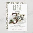 Recherche de raccoon anniversaire invitations Anniversaire de la forêt