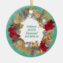 Search for mint green ornaments Festive
