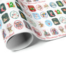 Search for advent wrapping paper Santa claus