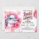 Recherche de dolphin baby shower invitations Sous la mer