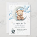 Search for over the moon baby shower invitations Watercolor