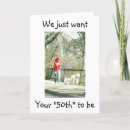 Search for 50th big birthday cards Over the hill