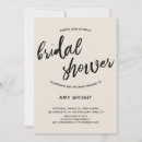 Search for cream bridal shower invitations Simple