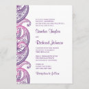 Search for purple paisley wedding invitations Elegant