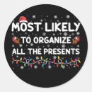 Search for presented stickers Santa