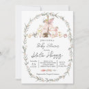 Search for modern baby shower invitations Woodland animals