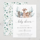Search for jungle animals baby shower invitations Giraffe