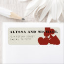 Search for destination wedding return address labels Modern elegant