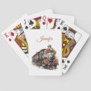Search for vintage steam train playing cards Railroad