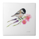 Search for chickadee art tiles Watercolor