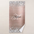 Search for rose gold bath towels Metallic