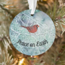 Search for red bird ornaments Peace