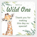 Search for wild one birthday stickers Giraffe