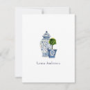 Search for topiary cards Blue and white