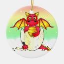 Search for red dragon ornaments Dragons