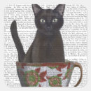 Search for black cat stickers Cute black cats