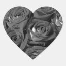 Search for black and white roses stickers Heart