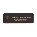 Search for scales of justice return address labels Attorney at law
