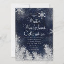 Search for winter wonderland seasonal invitations Silver