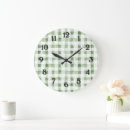 Recherche de rayures vertes horloges Blanc