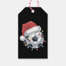Search for soccer gift tags Santa