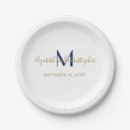 Search for blue paper plates Initials
