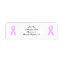 Search for cancer return address labels Pink