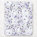 Recherche de fleurs lilas tapis souris Aquarelle