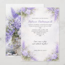 Search for lavender birthday invitations Purple floral