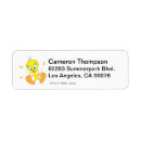 Search for tweety return address labels Looney tune character