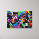 Search for graffiti canvas prints Colour