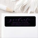 Search for black and purple return address labels Calligraphy