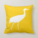 Recherche de grue blanche coussins Nature