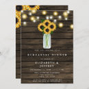 Search for string of lights rehearsal dinner invitations Mason jar