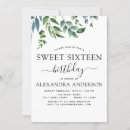 Search for botanical sweet 16 invitations Garden