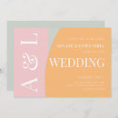 Search for modern geometric wedding invitations Colourful