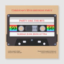 Search for vintage cassette tape invitations Trendy