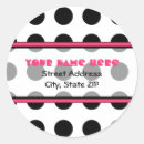 Recherche de polka rose noire Pois noirs