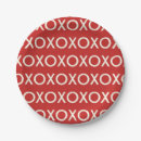 Search for valentines day paper plates Red