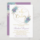Recherche de violet baby shower invitations Verdure