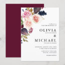Recherche de papeterie de de marsala mariage invitations Botanique