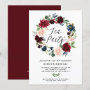 Search for floral tea party invitations Botanical