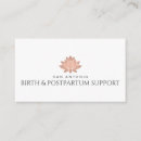 Recherche de doula business cards Yoga