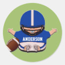 Search for football name stickers Blue