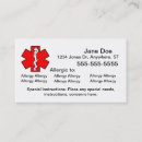 Search for food allergy business cards Drug