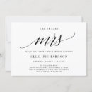 Search for future mrs invitations Black and white