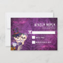 Search for skulls rsvp cards Purple