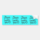 Search for jesus loves you bumper stickers Religion