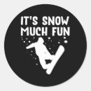 Search for fun on a snowboard stickers Snowy mountain ride